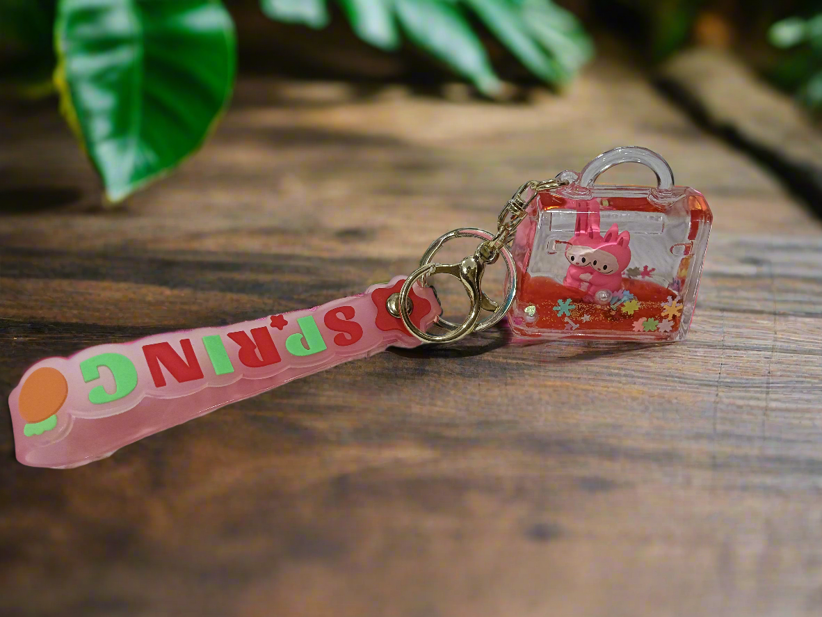 Labubu Water Keychain